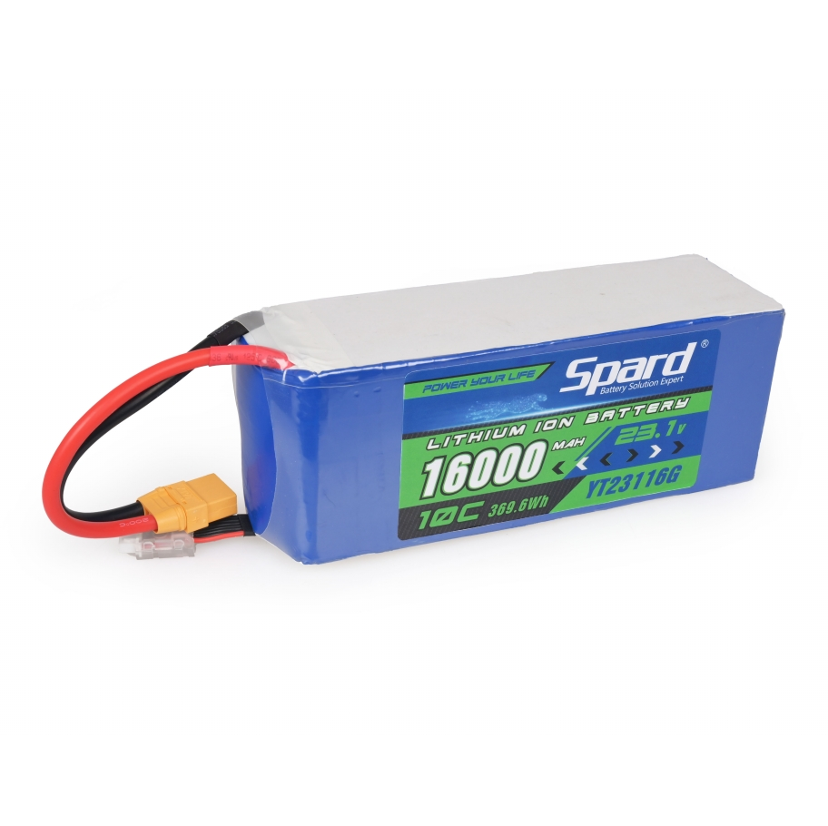 High Discharge Rate 10C 23.1V 16000mAh Solid Lipo Drone Model Batteries